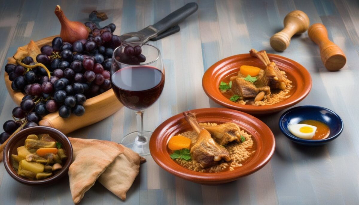 Le mariage subtil du vin et du tajine d'agneau : l'art de la dégustation à la française